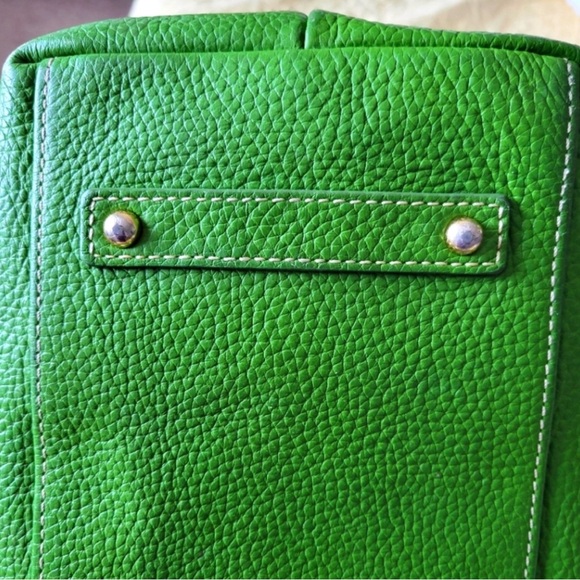 Dooney & Bourke Pebble Grain leather Juliette Hobo bag green w/ silver hardware - Picture 6 of 12